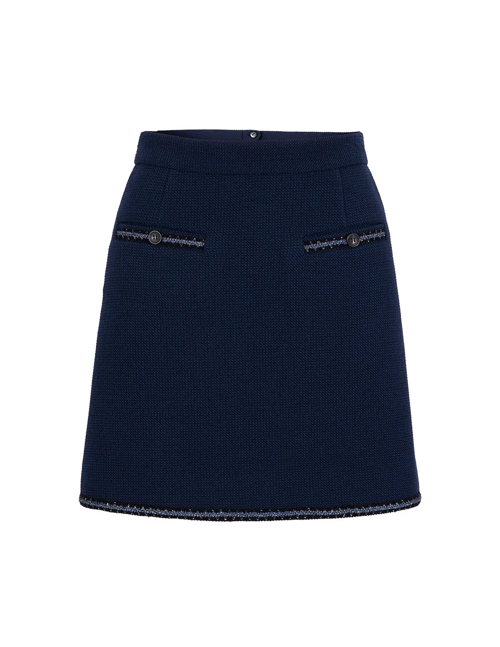 BORA AKSU Lace-Embellished A-Line Short Skirt