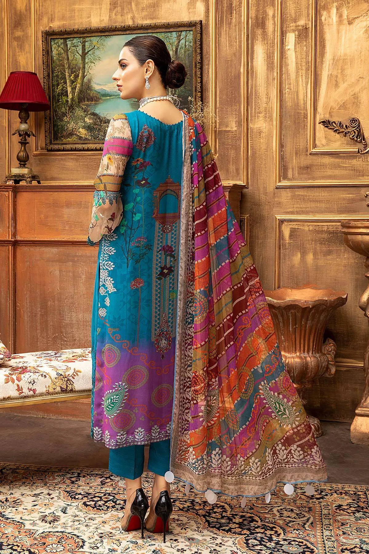 Charizma Vasal Embroidered Chiffon Collection 2021 – VSL-08