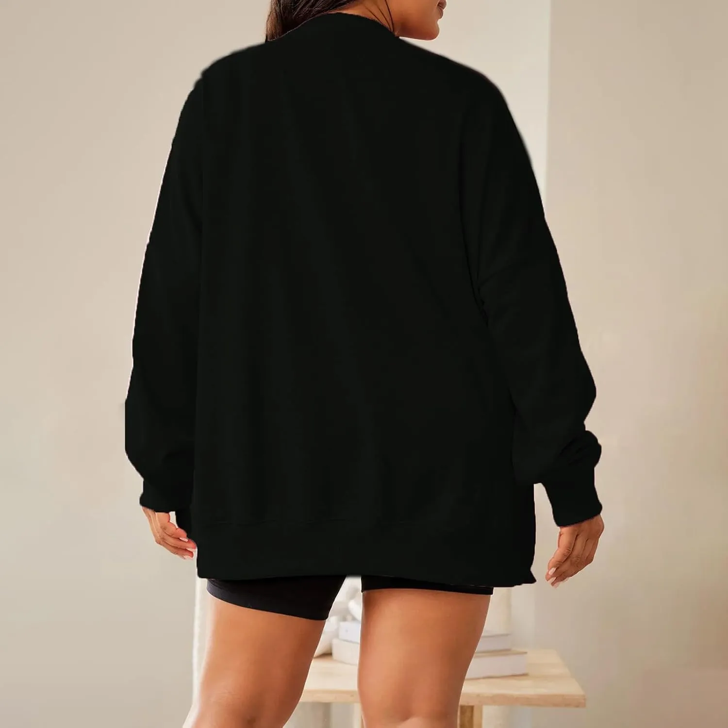Christmas Sweatshirts Sequin Women Y2k Oversized Graphic Long Sleeve Sweater Holiday Merry Xmas Shirts Pullover Tops