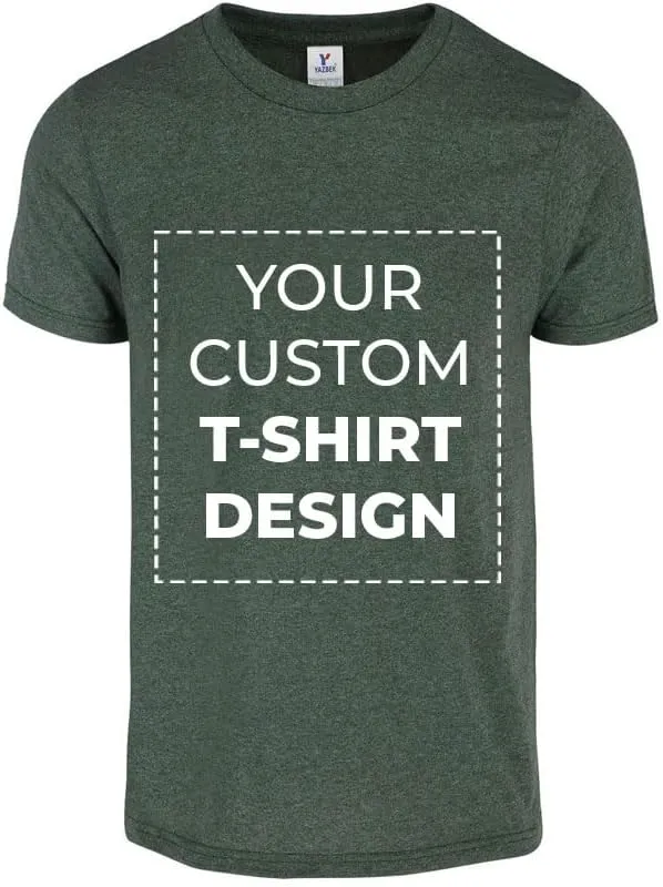 Custom Photo Adult T-Shirt Unisex Short Sleeve Crewneck Polycotton Personalized Customized Gift Shirt with Photo Image Text