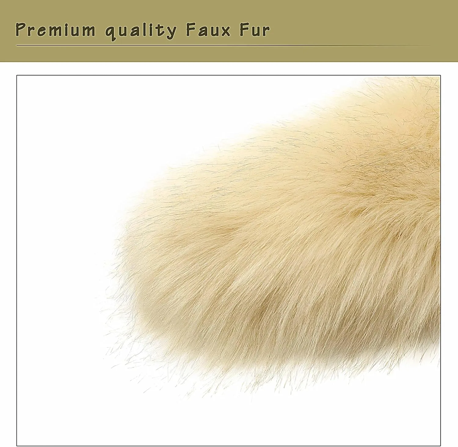 Dikoaina Extra Large Women's Faux Fur Collar for Winter Coat