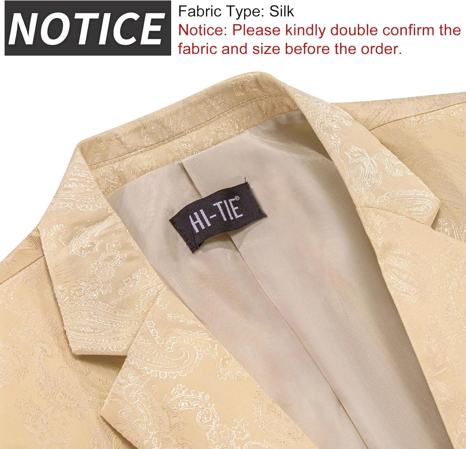 Hi-Tie Mens Blazer Jacket One Button Suit Silk Satin Light Weight Suit Paisley Solid Casual Sport Coats Tuxedo Jacket