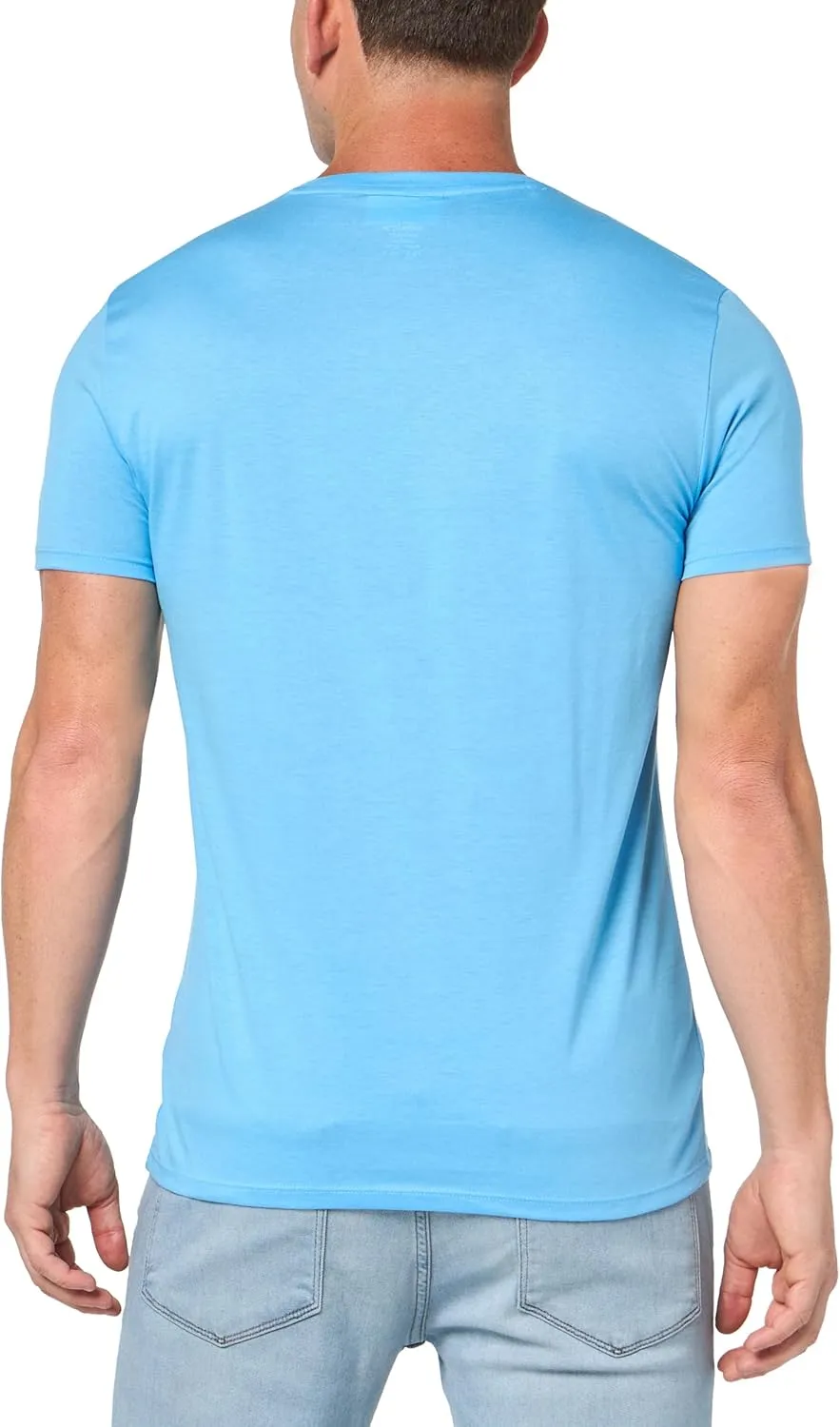 Lacoste Men's Short Sleeve V-Neck Pima Cotton Jersey T-Shirt