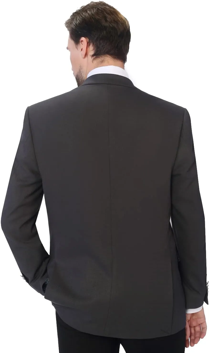 P&L Men's Casual Lightweight Regular Fit Solid Sport Coat Suit Blazer