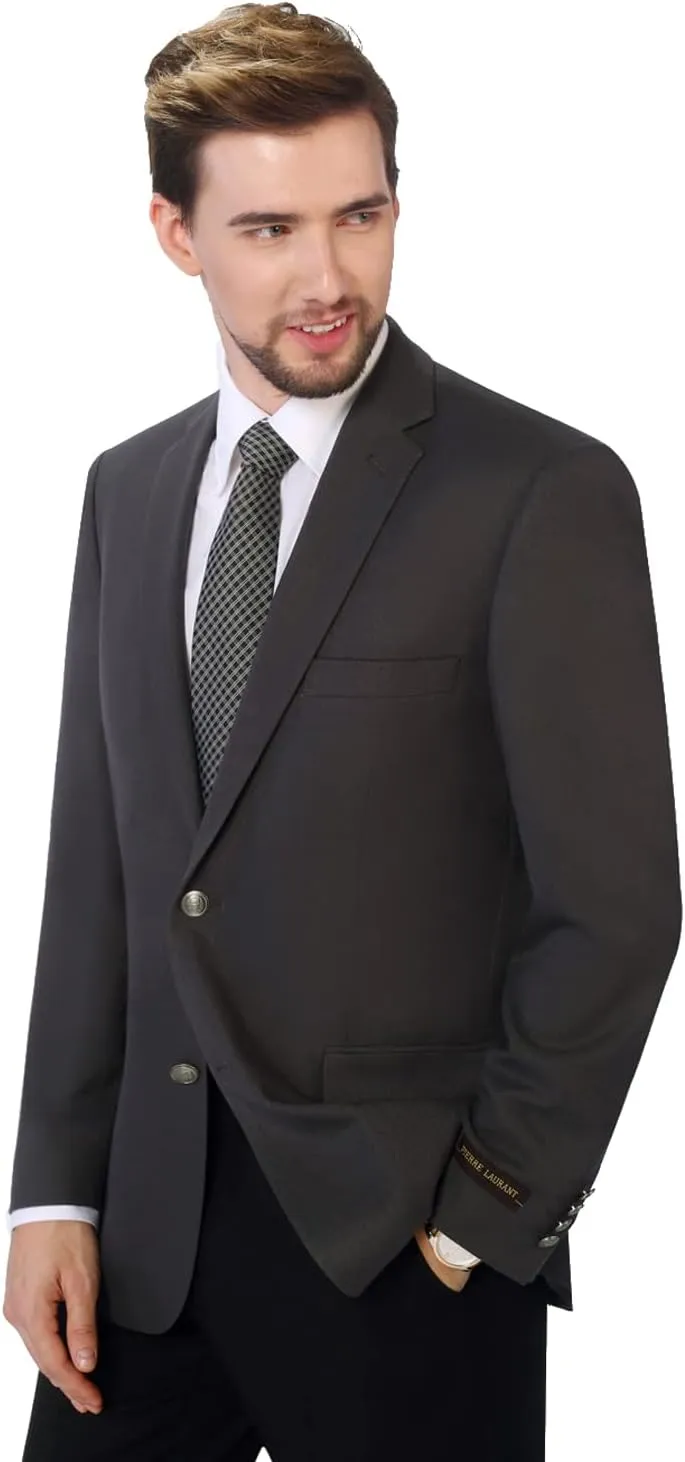 P&L Men's Casual Lightweight Regular Fit Solid Sport Coat Suit Blazer