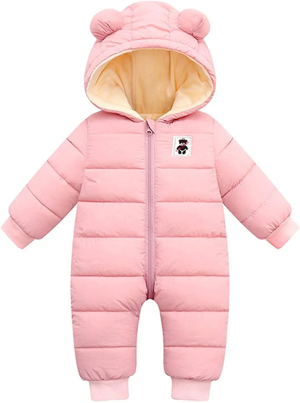 Snow Jumpsuit for Kids Windproof Hooded Snowsuit Outdoor Coat Kids Toddler Girls Jacket Warm Kids Snowboarding Pants