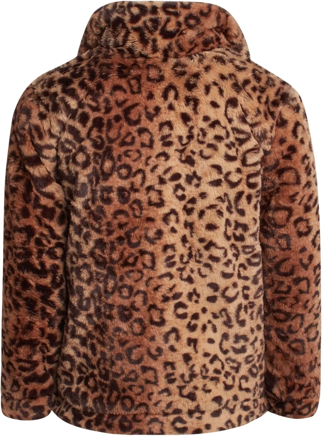 URBAN REPUBLIC Girls' Jacket- Long-Length Plush Faux Fur Teddy Overcoat