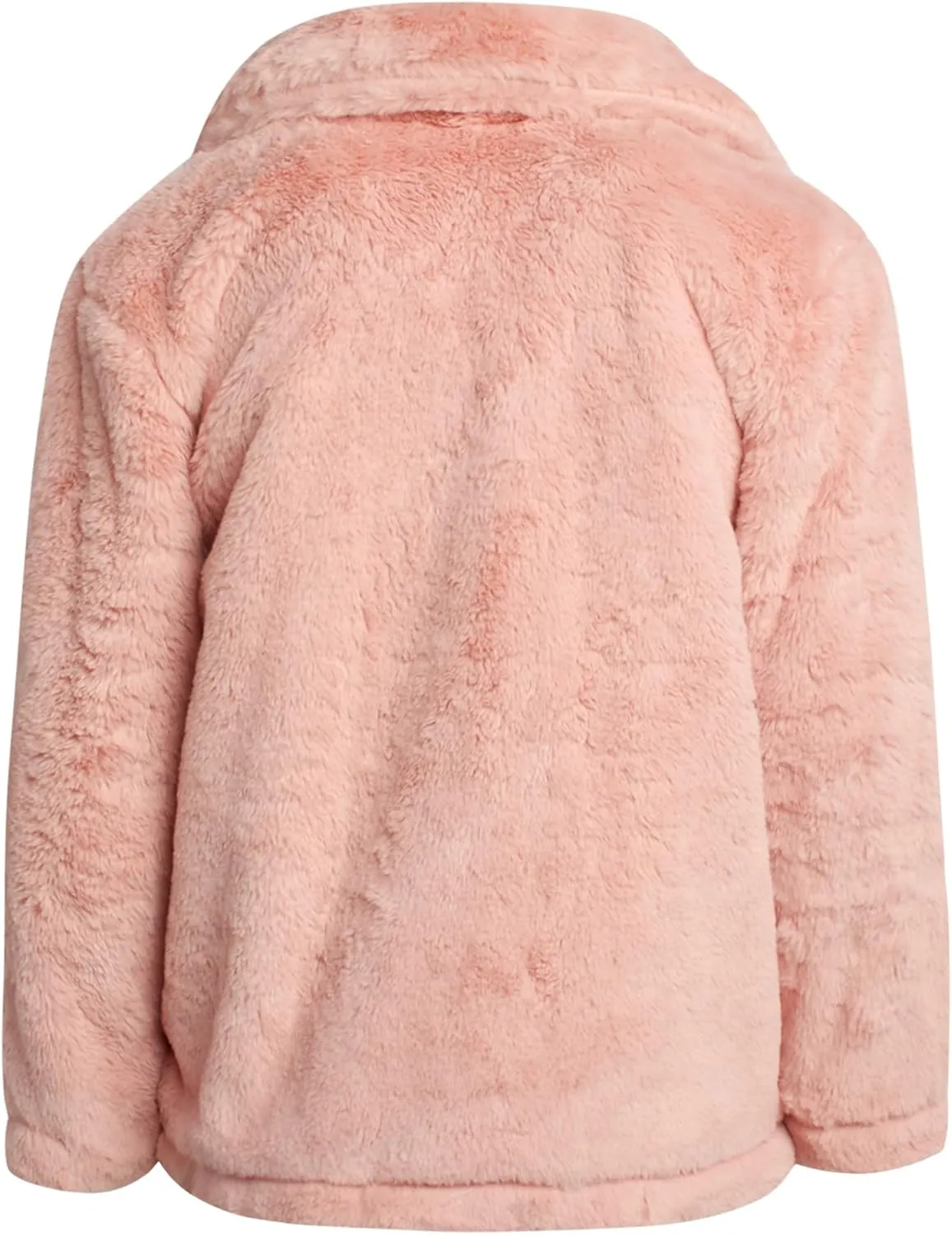 URBAN REPUBLIC Girls' Jacket- Long-Length Plush Faux Fur Teddy Overcoat